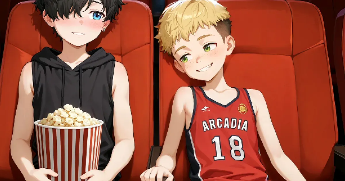 Damian and Charlie - Cinema Mischief (Full pack, 13 pics + 4 vids)