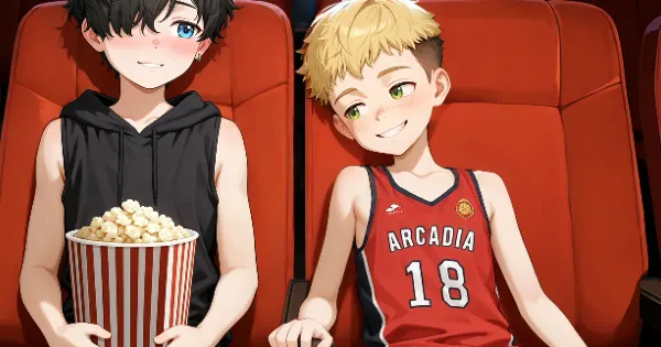 Damian and Charlie - Cinema Mischief (Full pack, 13 pics + 4 vids)